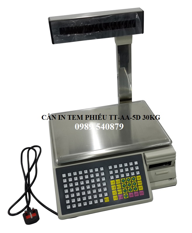 Cân điện tử in tem phiếu TM-AA-5D 30kg